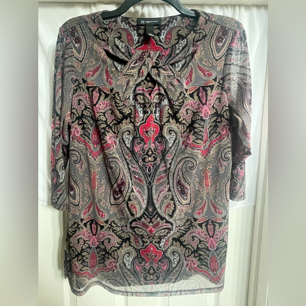 INC international Concepts Paisley Blouse